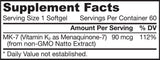 MK-7 90 MCG - 60 capsules de gel