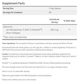 MK-7 Vitamine K-2 300 MCG | Extra Strength Menaq7® - 60 capsules