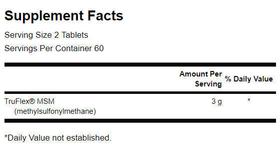 MSM 1500 mg - 120 comprimés