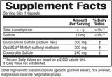 Formule d'articulation MSM 840 mg - 240 capsules