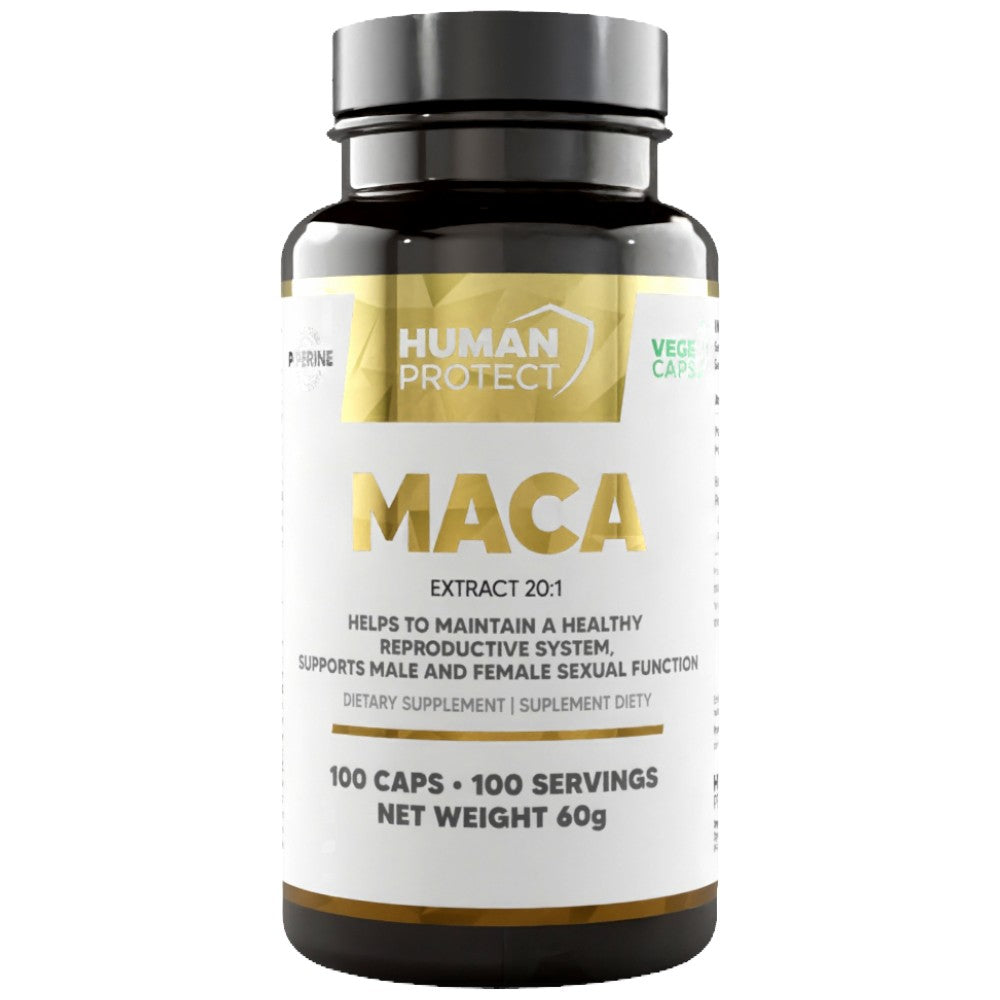 MACA 500mg | avec extrait de poivre noir - 100 capsules