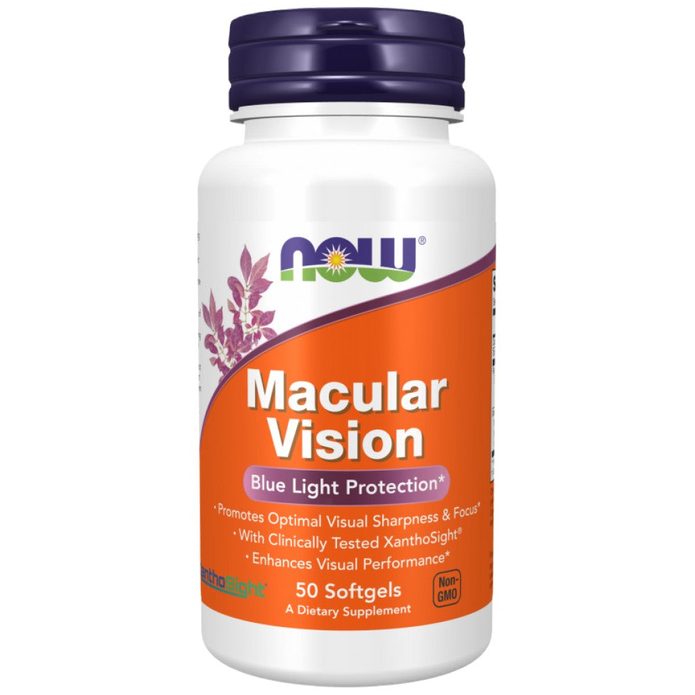 Vision maculaire | Protection de la lumière bleue - 50 capsules de gel