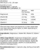 Capsules Mag-Vit D3 + K2 30