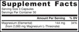 Magmind | Capsules Magtein® 90 Magnésium L-Threonate