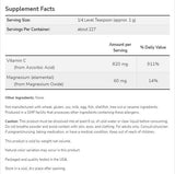 Magnésium Ascorbate Powder | Vitamine C pure et tamponnée - 227 grammes