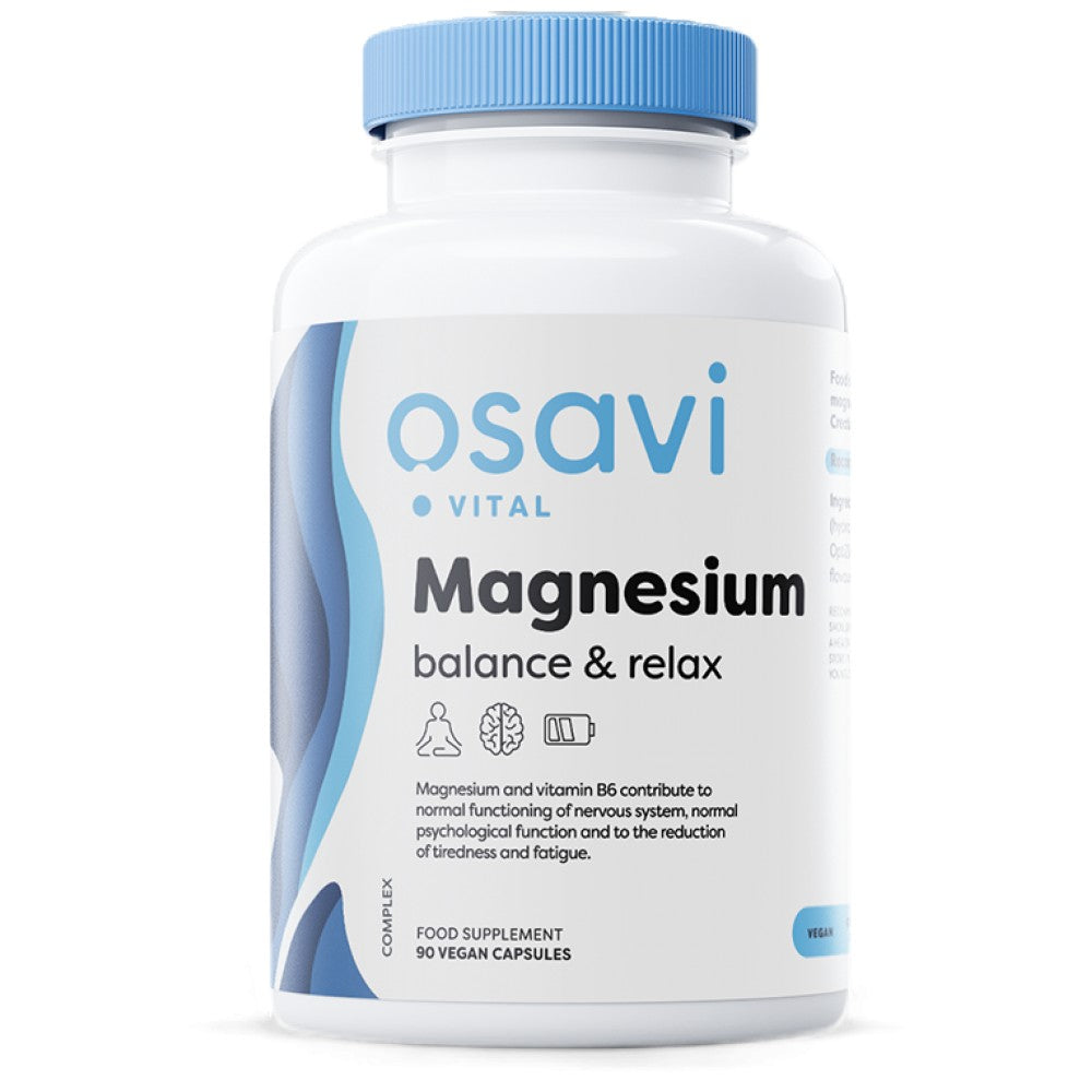 Balance en magnésium et détente - 90 capsules