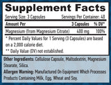 Magnésium Citrate 400 mg/120 VCAPS