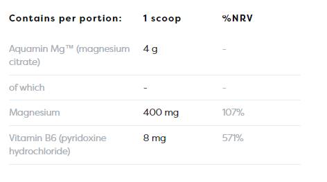 Citrate de magnésium + poudre de B6 - 250 grammes