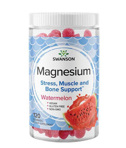 Gummies de citrate de magnésium - Gummies à la pastèque 84 mg/120