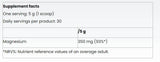 Poudre de citrate de magnésium - 150 grammes
