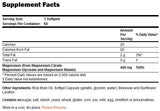 Gentes souples de citrate de magnésium - 180 softgels