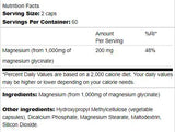 Glycinate de magnésium 200 mg - 120 capsules