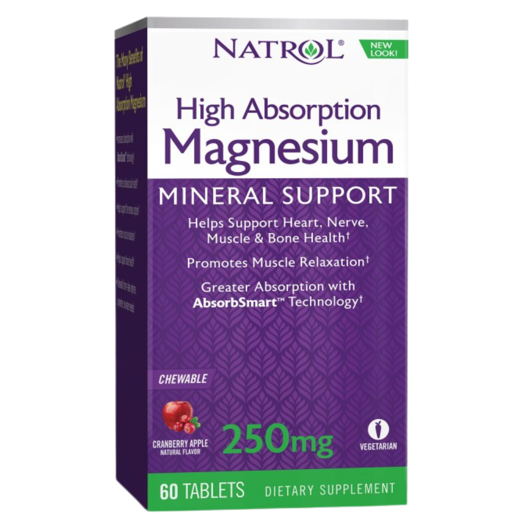 Magnésium High Absorption/60 Tabs de mâcher.