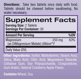 Magnésium High Absorption/60 Tabs de mâcher.