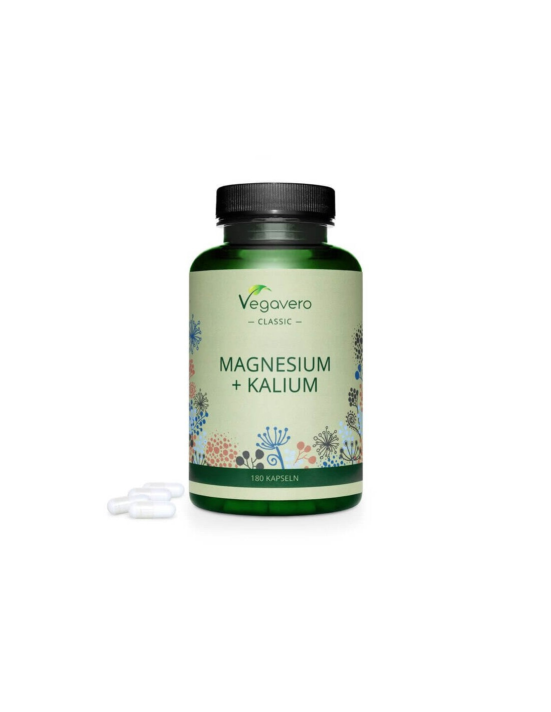Magnésium + Kalium, 180 gélules, 100% Vegan <tc>Vegavero</tc>