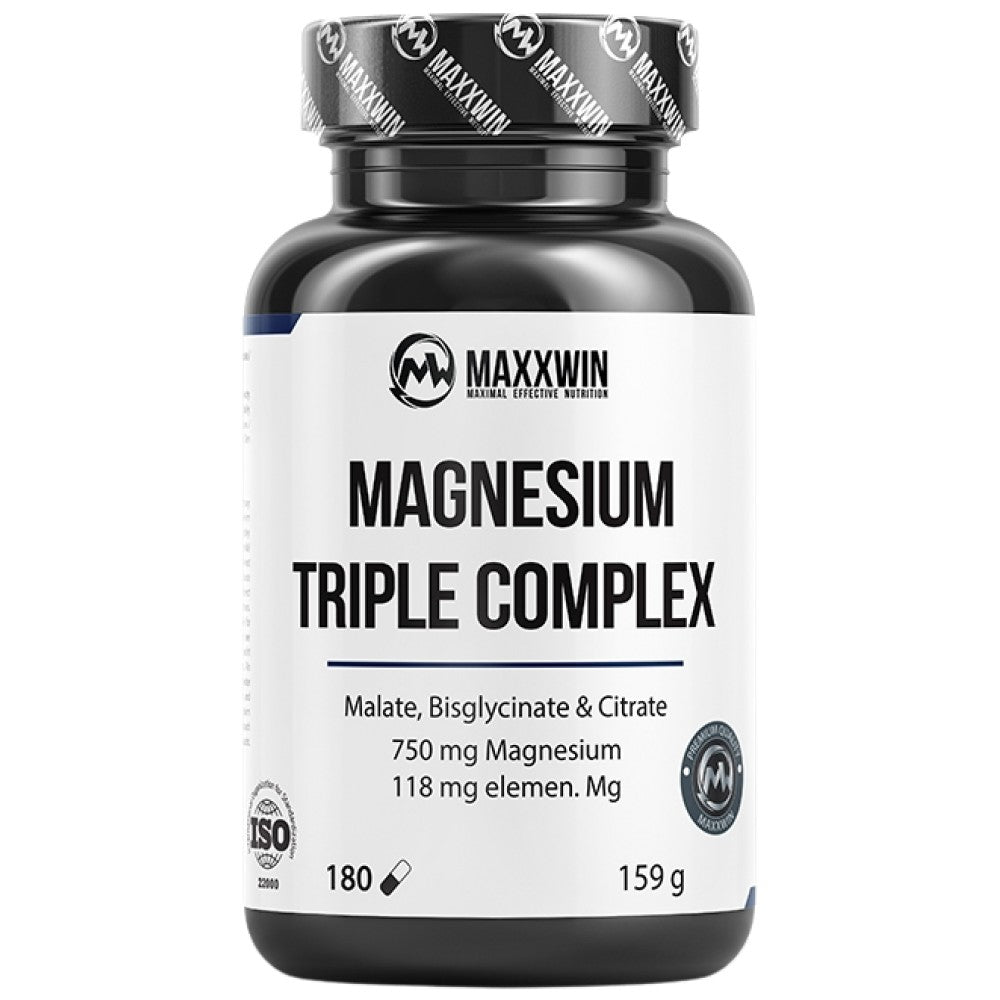 Magnésium Triple Complex | avec malate, bisglycinate et citrate - 180 capsules