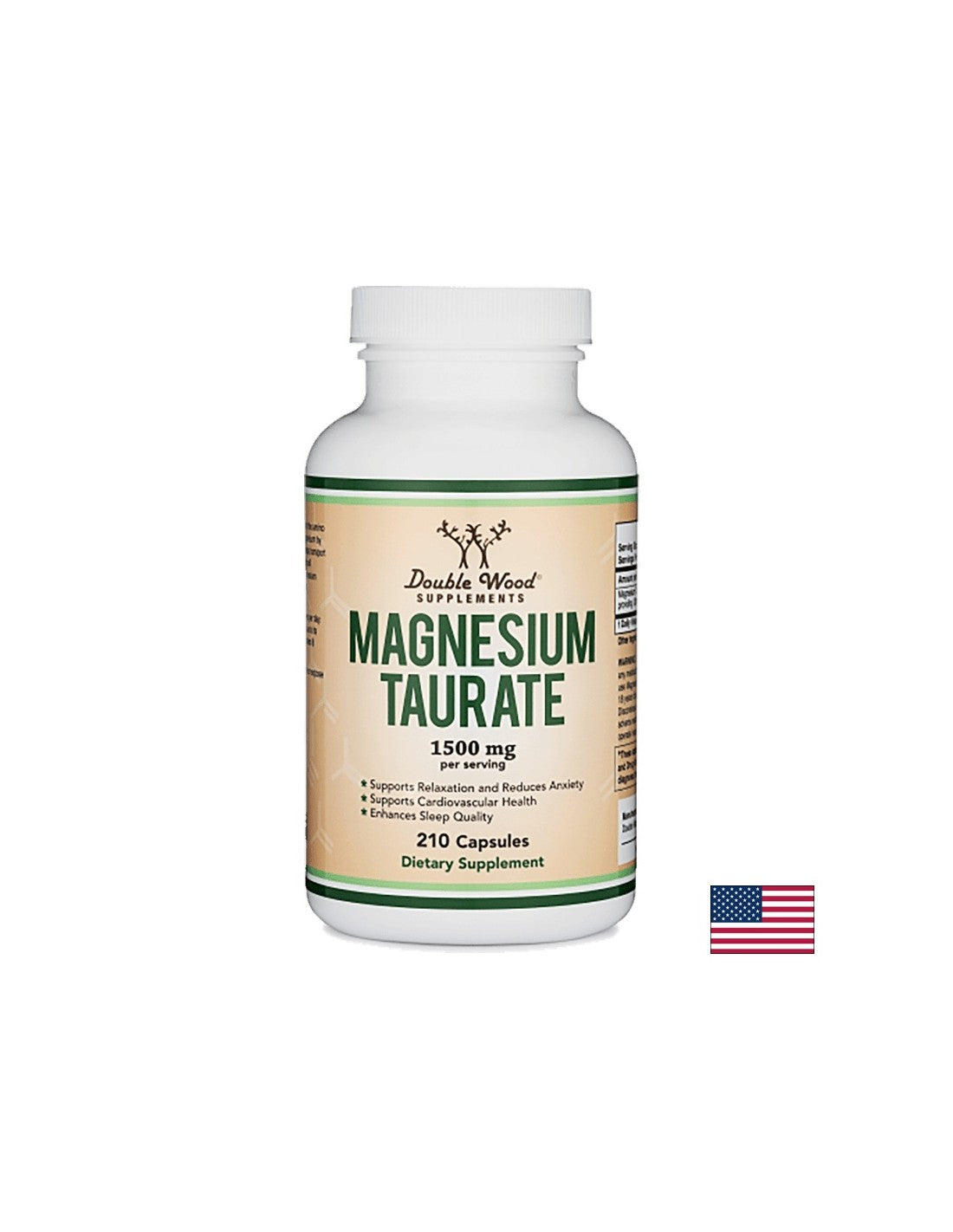 Taurate de magnésium/ Taurate de magnésium, 210 gélules <tc>Double Wood</tc>