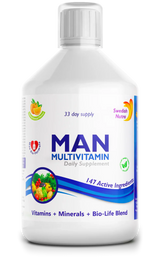 Homme multivitamines pour hommes atteints de collagène 1497 mg - 147 ingrédients actifs/500 ml /