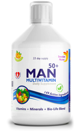 MAN 50+ multivitamines pour hommes atteints de collagène 1497 mg - 149 ingrédients actifs/500 ml /