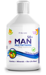 MAN 50+ multivitamines pour hommes atteints de collagène 1497 mg - 149 ingrédients actifs/500 ml /