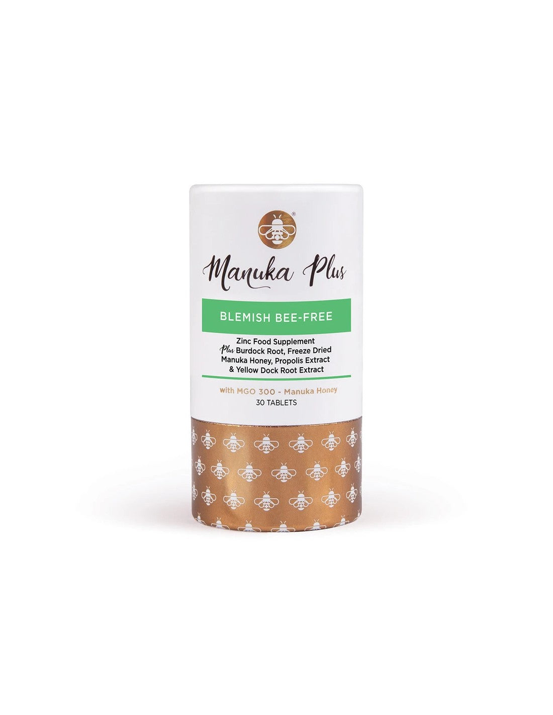 MANUKA plus® Blemish Bee Formule Free/Anti-Bremish avec Manuka Honey Mgo 300 x 30 comprimés