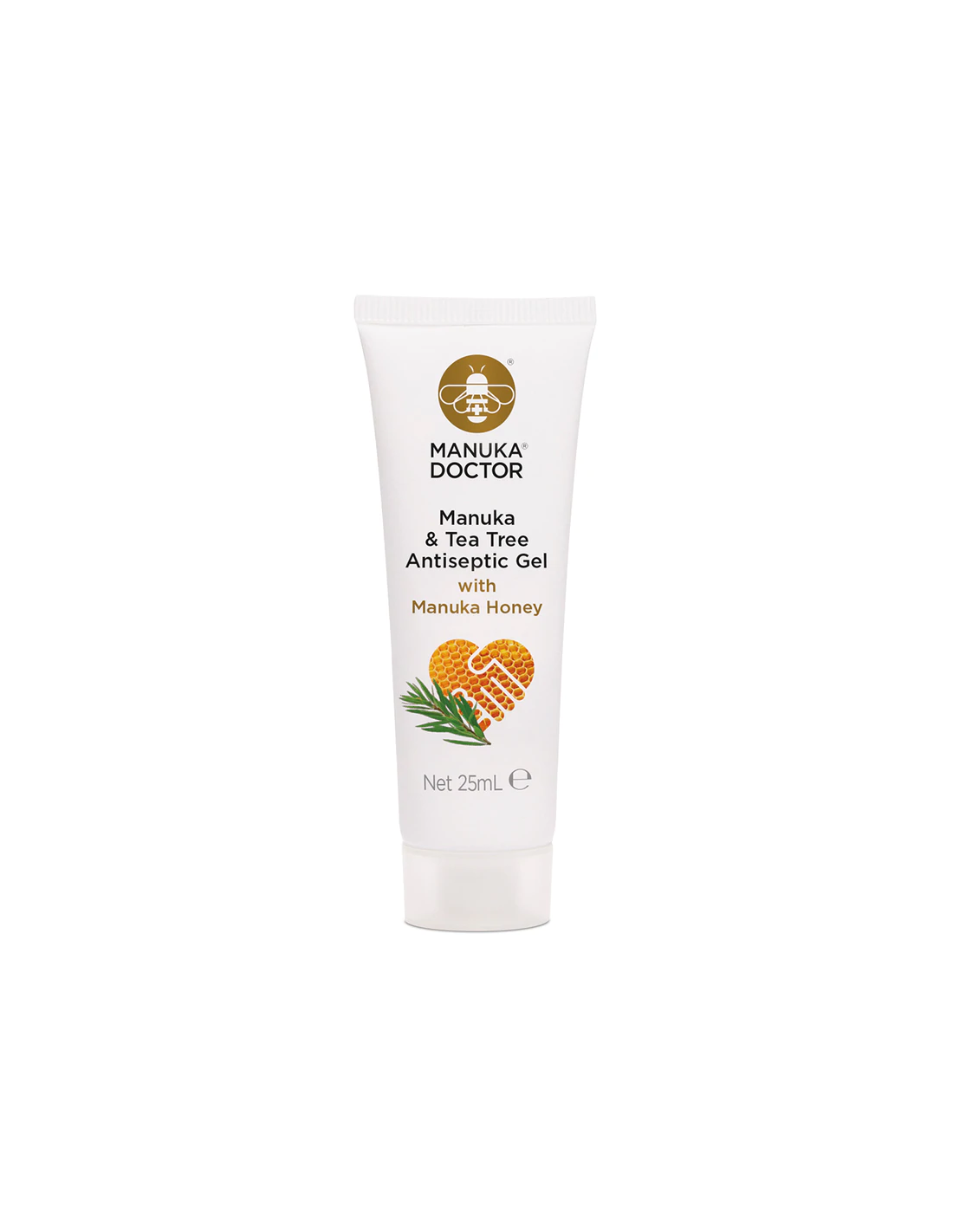Gel antiseptique de Manuka & Tea Tree avec miel manuka, 25 ml