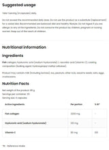 Collagène marin/+ acide hyaluronique et vitamine C - 120 capsules