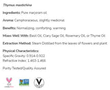 Huile Marjoram | 100% pur thymus mastichina - 30 ml