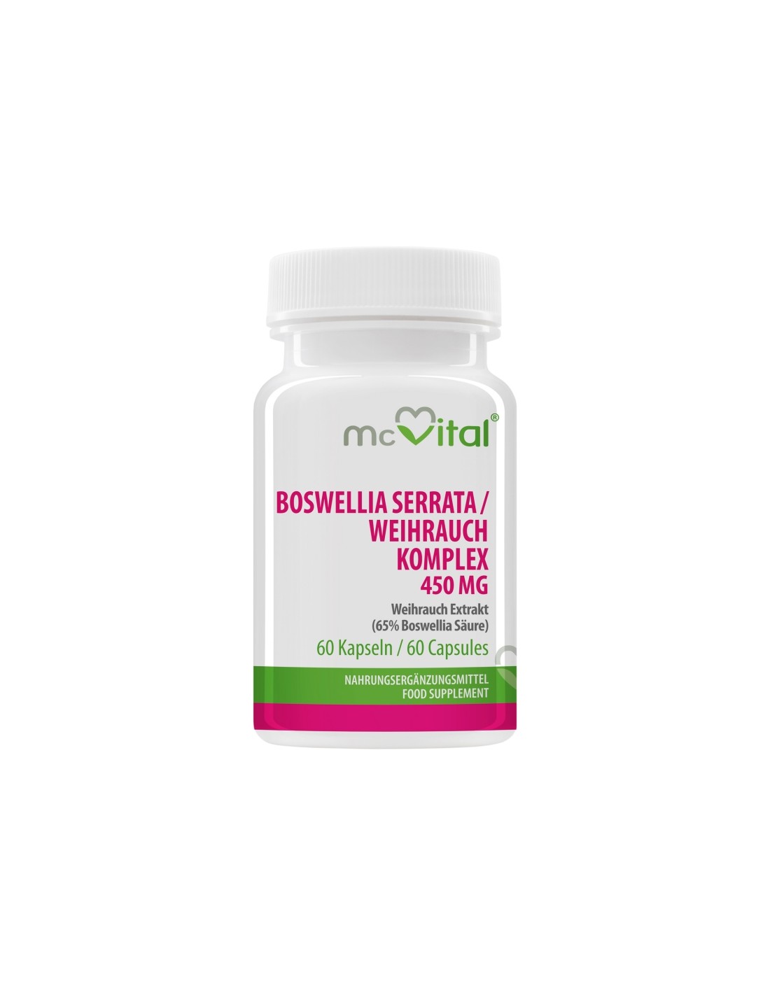 McVital Boswellia avec HSH et vitamine C - pour les problèmes articulaires, 60 capsules