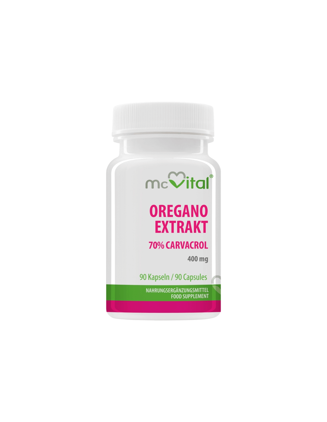Tracts respiratoires - Extrait de l'origan McVital 70% de carvacrol, 90 capsules
