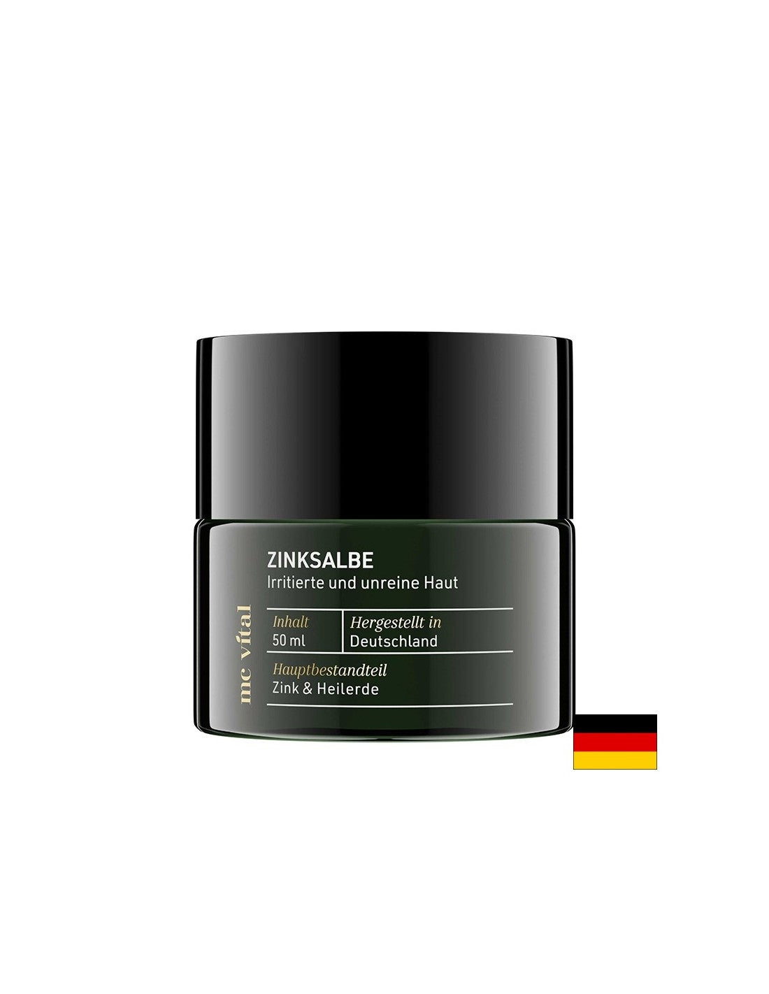 McVital® Zinksalbe - Pommade au zinc à l'huile d'arbre à thé et à l'argile cicatrisante, 50 ml <tc>Vitabay</tc>