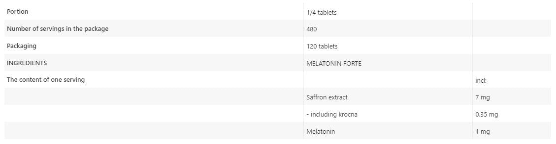 Mélatonine forte 4 mg 120 comprimés