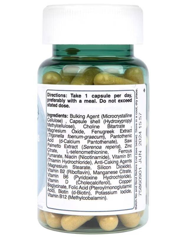 Vitamines capillaires pour hommes - 60 capsules