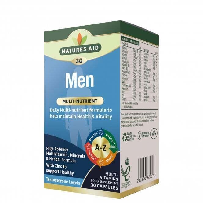 Multi-vitamines et minéraux masculins 30 capsules natures