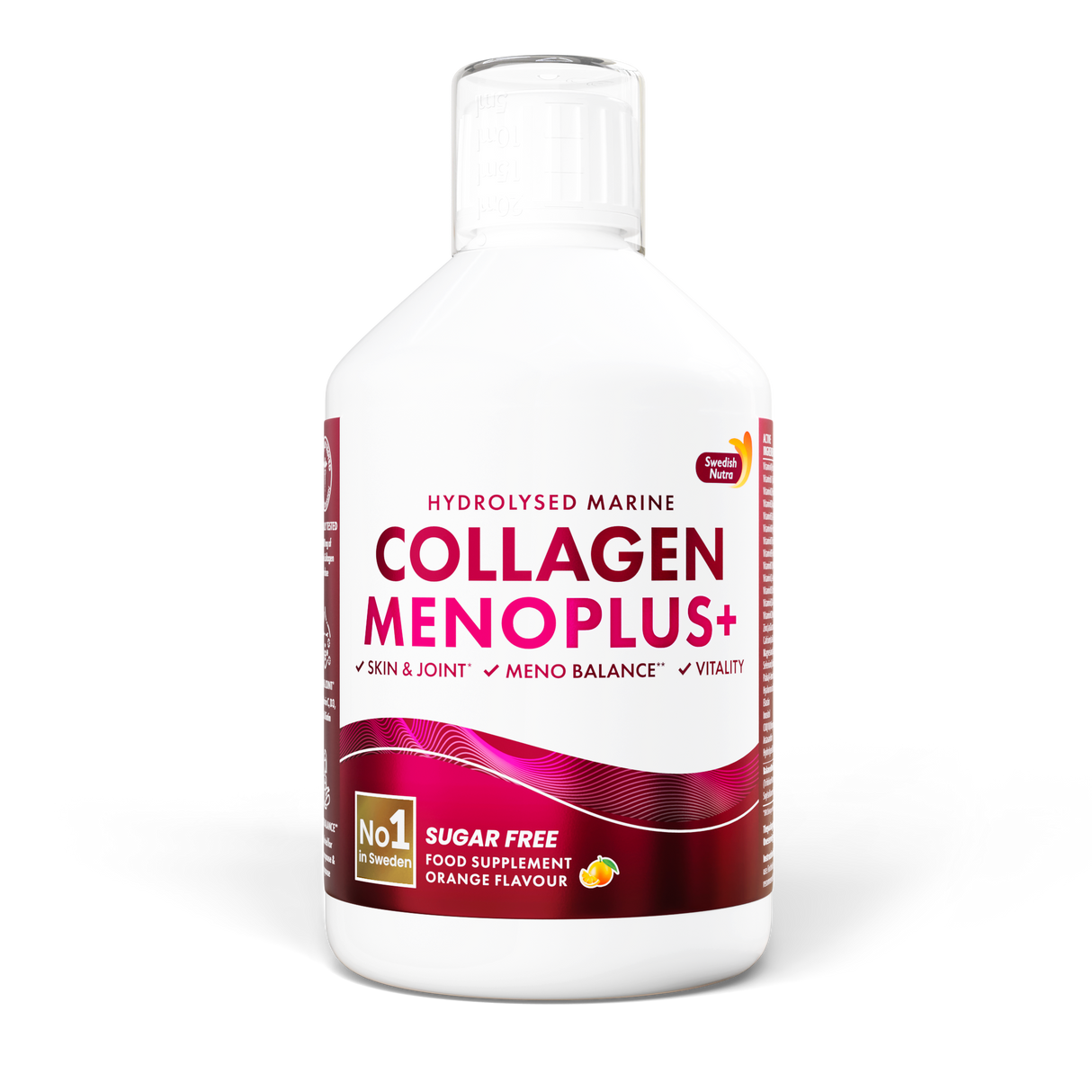 Menoplus + Collagène de poisson 10 000 mg pour les femmes 40+ | 500 ml