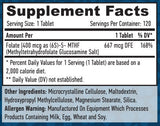 Tabs méthyl folate 400 MCG/120
