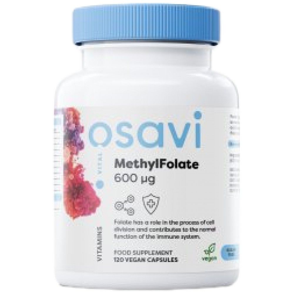 Méthylfolate 600 mcg | avec quatrefolic® - 120 capsules