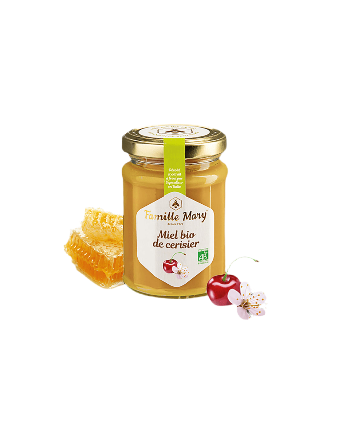 Miel Bio de Cerisier/Cherry Berry Blossom Honey, 230 G Famille Mary