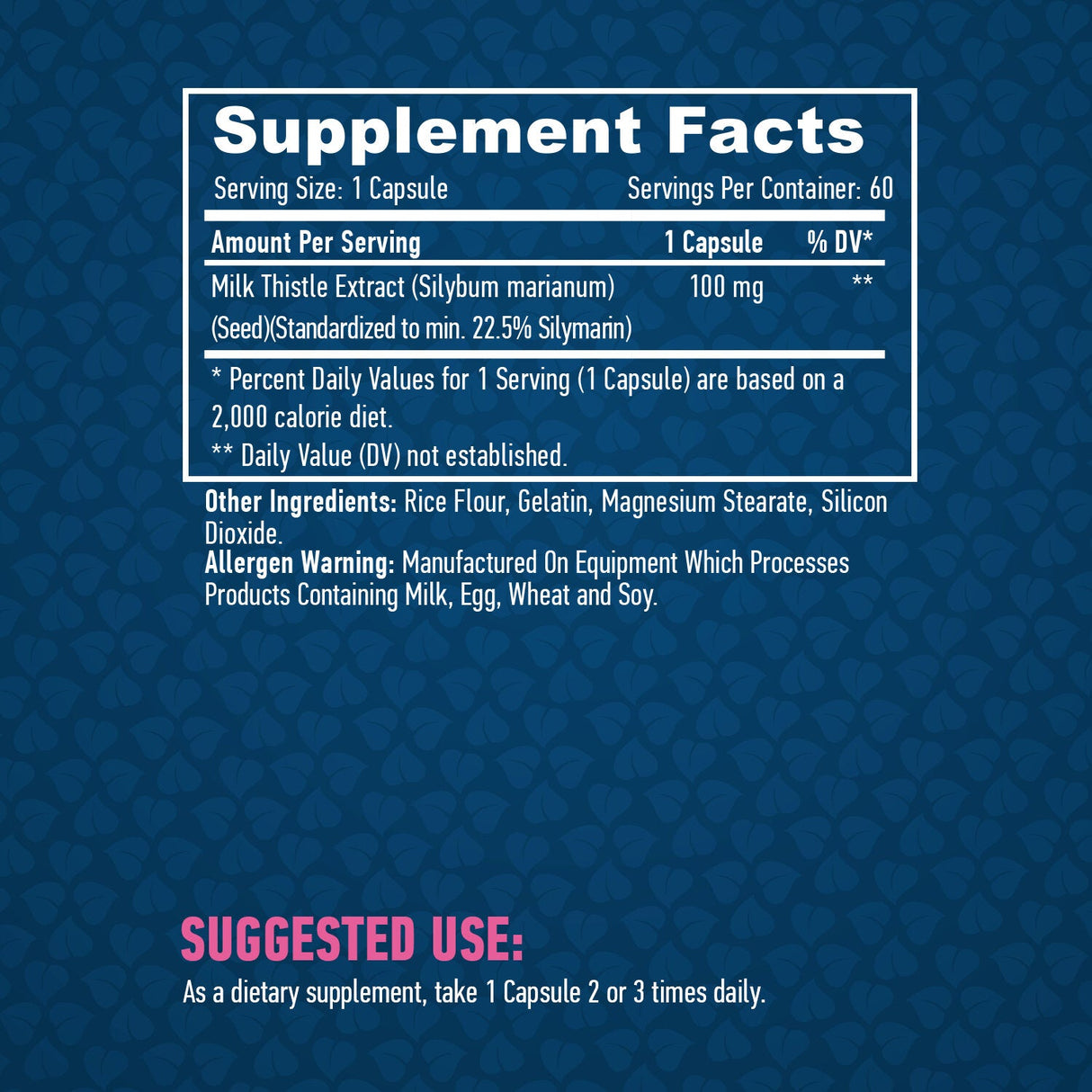 Milk Thistle 100mg./60 VCAPS.