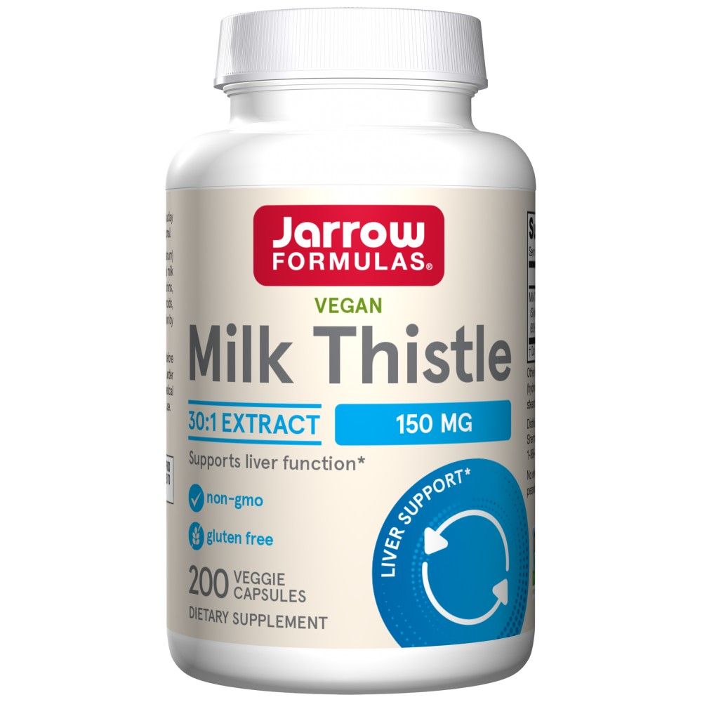 Milk Thistle 150 mg | Extrait normalisé 30: 1 - 200 capsules