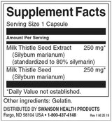 Milk chardon 250 mg - 120 capsules