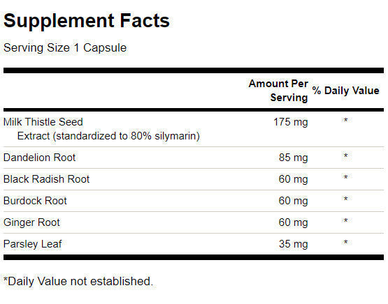 Combinaison de chardon-lait 475 mg - 60 capsules