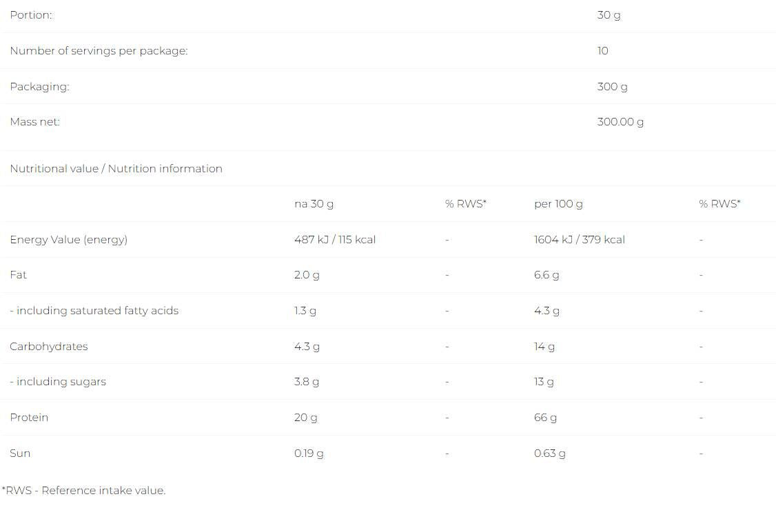Milky Shake Whey - 300 grammes
