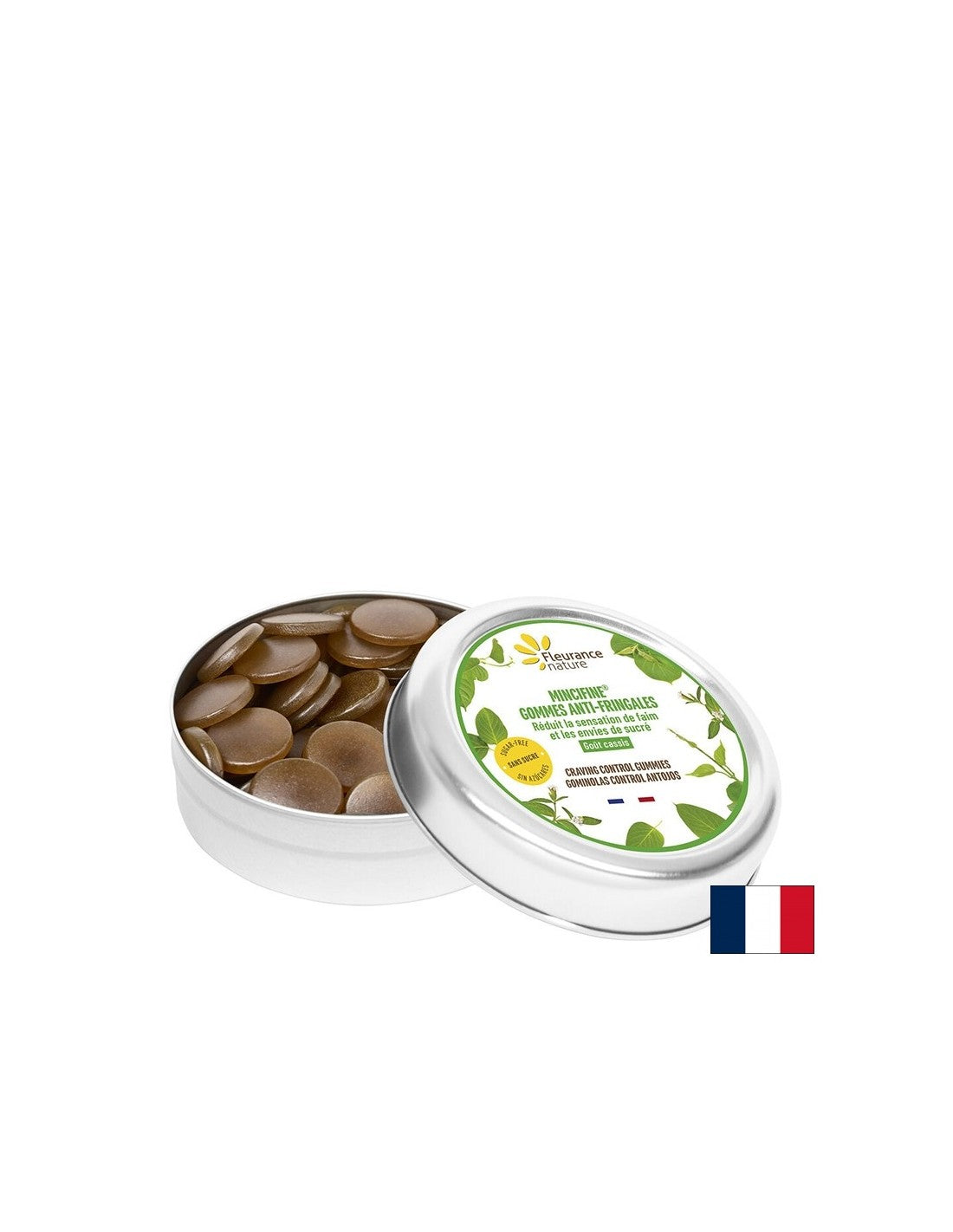 Contrôle de l'appétit de chewing-gum (avec L-tryptophane, gymnema et chrome) Nature floute mincifine