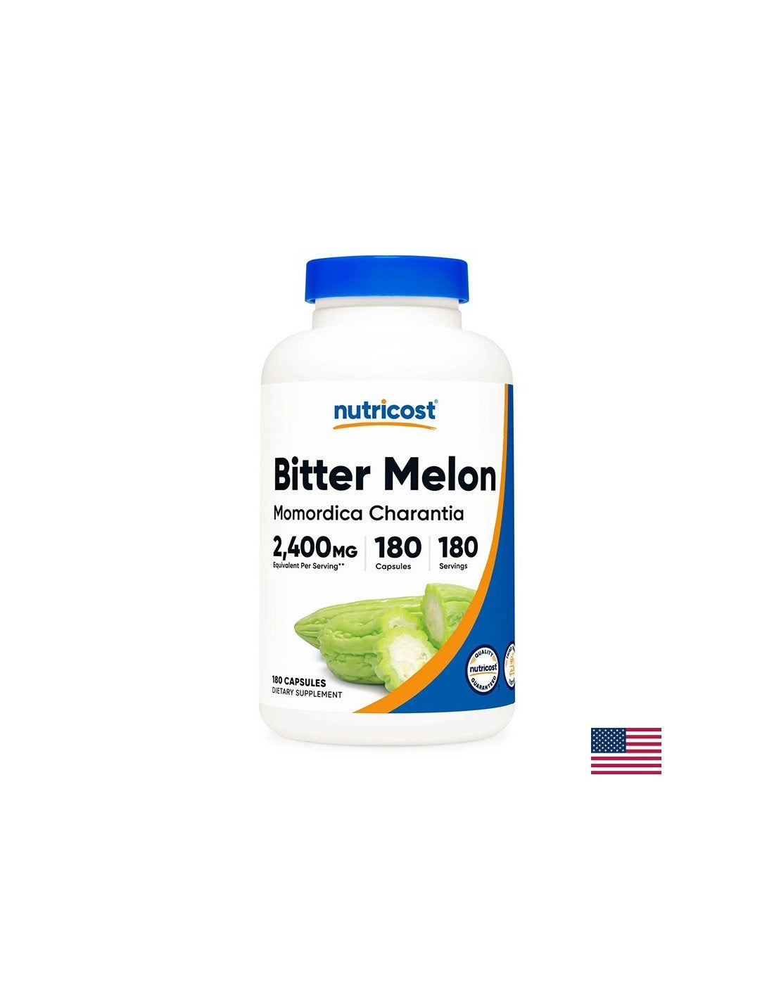 Diabète - Melon amer - Momordica, 180 capsules <tc>Nutricost</tc>
