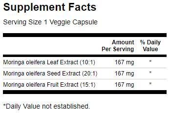 Moringa oleifera 501 mg - 60 capsules