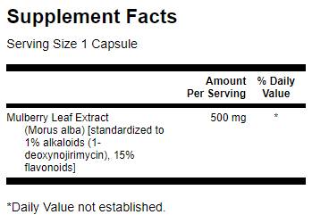 Extrait de feuilles de mûrier 60 capsules