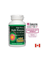 Spectre complet multi-enzyme à haute puissance 450 mg - 60 capsules