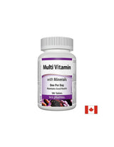 Multivitamines avec minéraux - Multivitamines + minéraux, 100 comprimés <tc>Webber Naturals</tc>