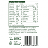 Multi-vitamines et minéraux sans fer (multi-vitamines et minéraux) 60 comprimés naturesaid